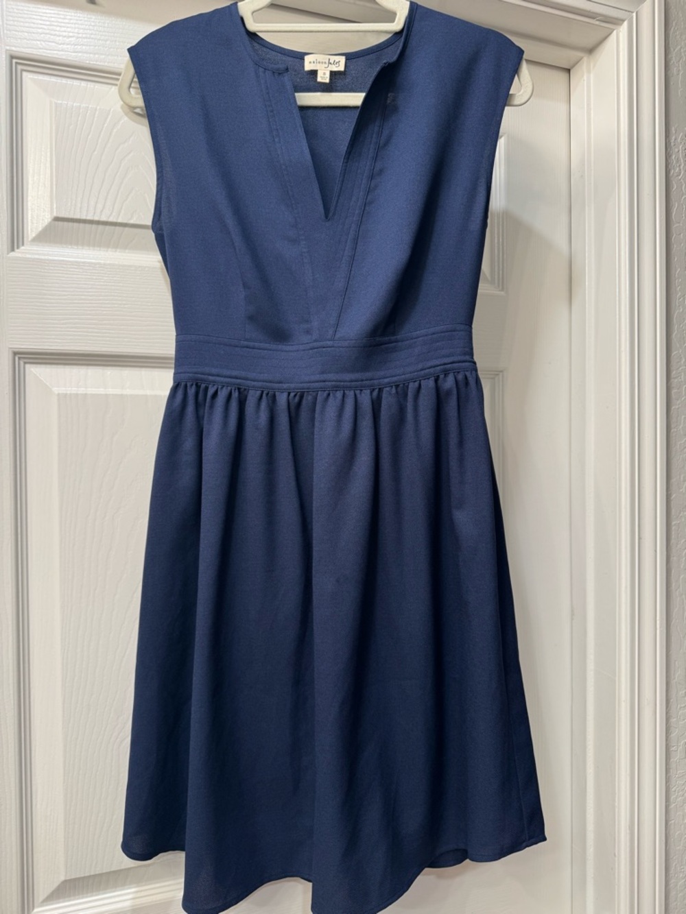 Maison Jules Sleeveless V-Neck Fit-and-Flare Mini Dress